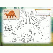 DINOSAUR ไดโนเสาร์โลกล้านปี ลากเส้นต่อจุด + รถไดโนเสาร์พร้อมสีเพนท์ DIY